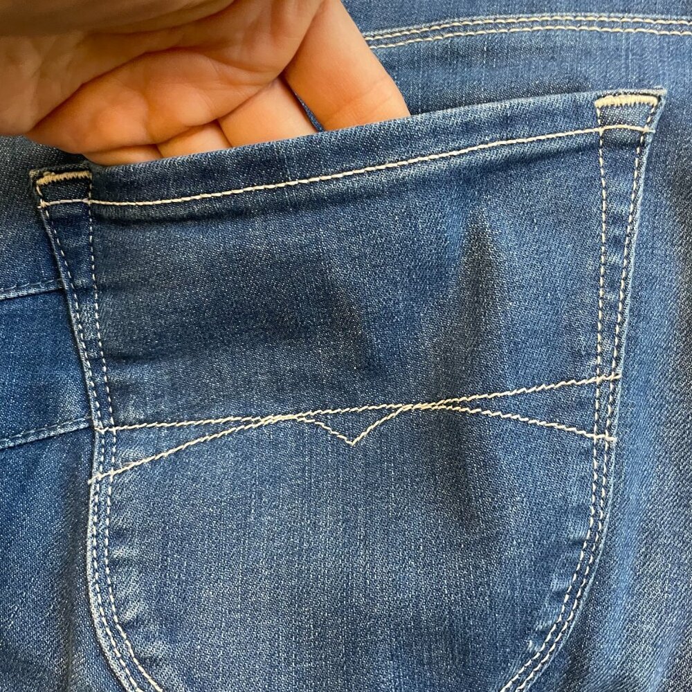 Salsa high waisted slim zip front denim jeans classic medium wash womens size 30 - Picture 4 of 11